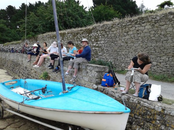 Ile aux Moînes, Golf du Morbihan, destinations de rêve pour le stage aquarelle Aout 2018