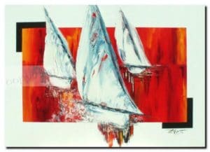 Les voyageursHuile sur toile70x100 cmVendu