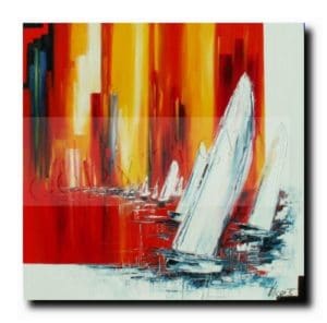 Au delà des océanshuile sur toile100x100 cm