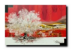 L'oeuvre au rougeHuile sur toile50x70 cm Vendu