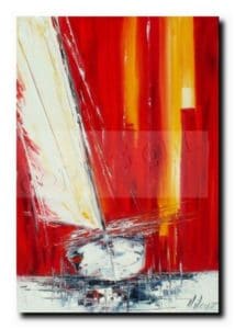 Cap NordHuile sur toile50x70 cm