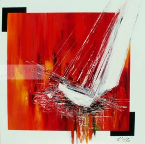 Le vent du largeHuile sur toile80x80 cmCopyright Vilcaz