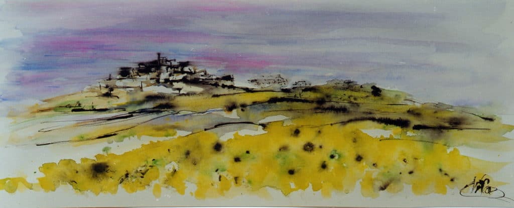 From 18th to 23th of june 2022 Watercolour course in Provence Summer 2023