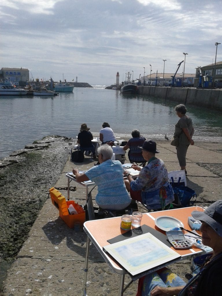 Stage aquarelles Marennes-Oléron avec Corinne Vilcaz