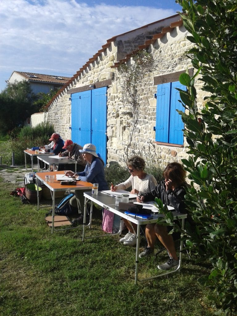 Stage aquarelles Marennes-Oléron avec Corinne Vilcaz