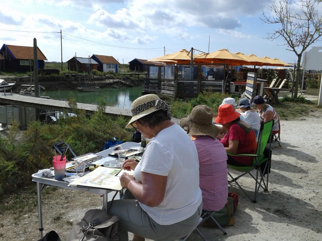 Stage aquarelle Marennes-Oléron avec Corinne Vilcaz