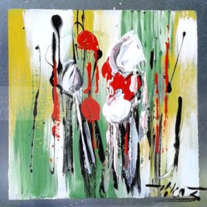 En libertadOeuvre sur plaque30x30 cm