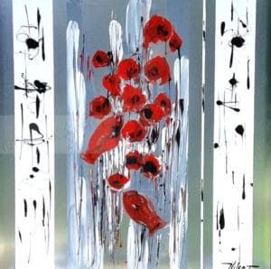 RêverieOeuvre sur plaque100x100 cm