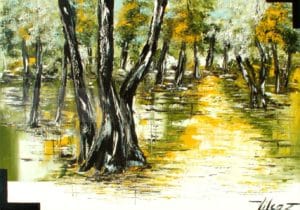 Au bonheur des âmesHuile sur toile50x70 cm