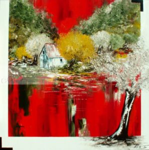 Quand la Vie chante...Huile sur toile100x100 cm