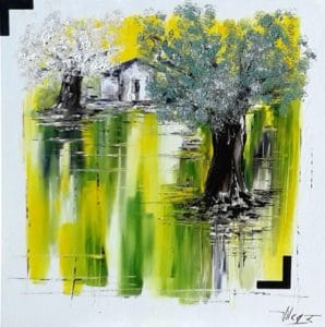 Mon bel olivierHuile sur toile80x80 cmVilcaz