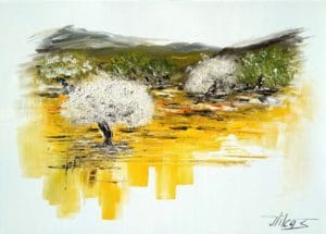 Chant lumièreHuile sur toile50x70 cm