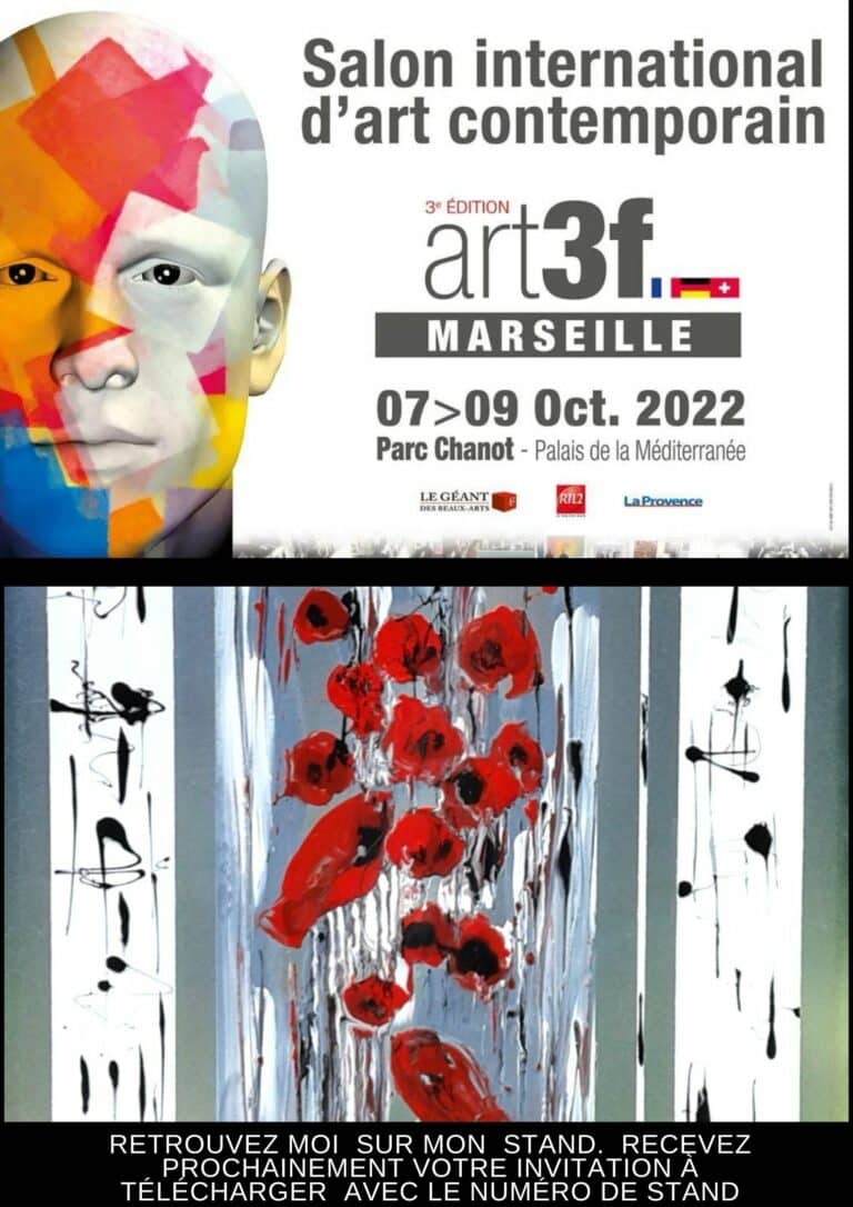 Corinne Vilcaz au salon d'Art de Marseille octobre 2022