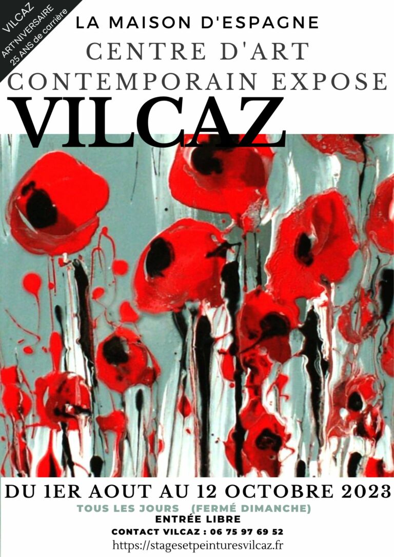 Exposition Vilcaz à La Maison d'Espagne Centre d'art Contemporain Castelsarrasin Du 1er aout au 12 octobre 2023