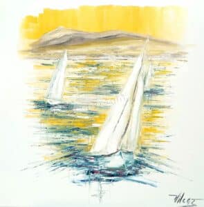 A la faveur du printempsHuile sur toile80x80 cmVendu