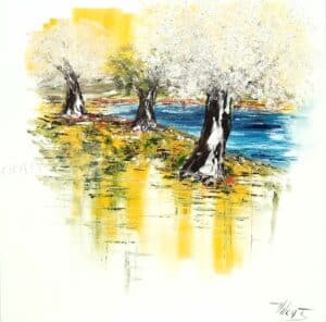 Cœur de PaixHuile sur toile90x90 cm