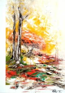 L'or du jourHuile sur toile50x70 cmVilcaz