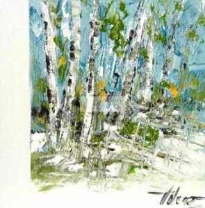 Au gré du ventHuile sur carton entoilé25x25 cmVilcaz