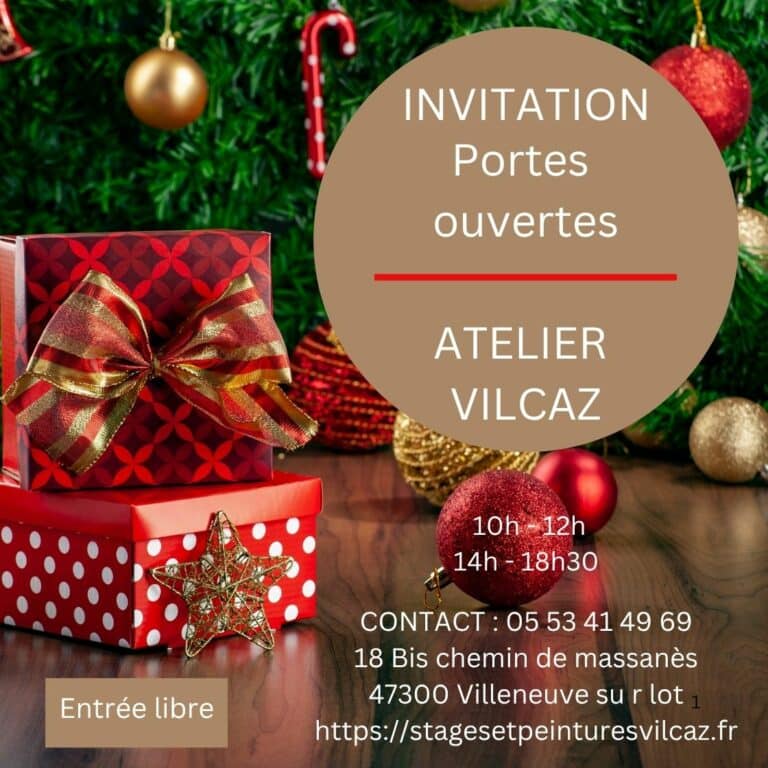 Journées portes ouvertes Noël Atelier Vilcaz 20 & 21 décembre 2025