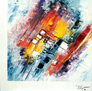 L'An 1Huile sur toile80x80 cmArtiste Vilcaz