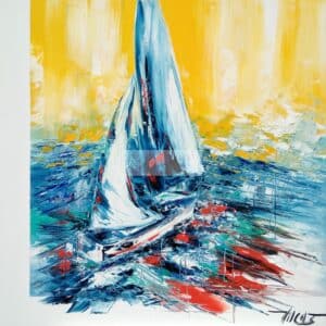 Plus libre qu'avantHuile sur toile80x80 cmArtiste Vilcaz