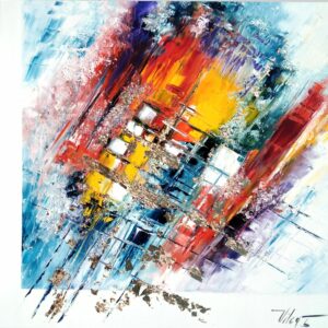 L'An 1Huile sur toile80x80 cmArtiste Vilcaz