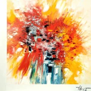 RayonnantHuile sur toile80x80 cmVilcaz